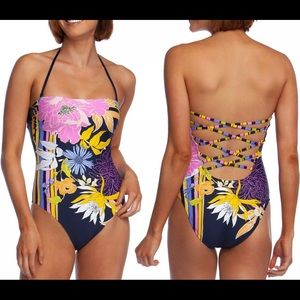 Trina Turk Bal Harbour Bandeau One Piece Size 10